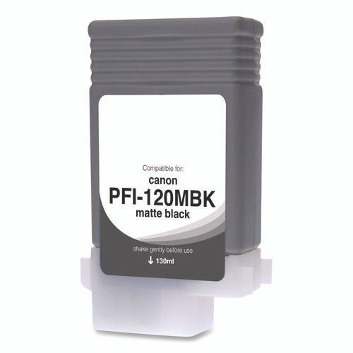 Compatible Matte Black Ink, Replacement for PFI-120 (2884C001), 130 mL