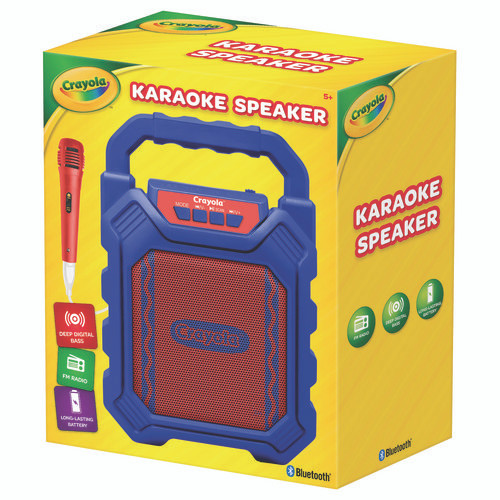 Karaoke Speaker, Bluetooth, Blue/Red