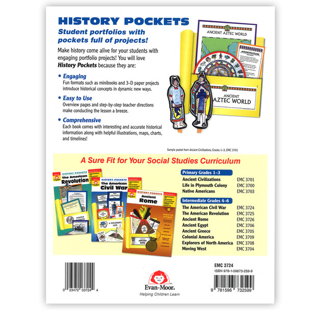 History Pockets: The American Civil War Book, Teacher Resource, Grades 4-6 History Pockets: The American Civil War Book, Teacher Resource, Grades 4-6