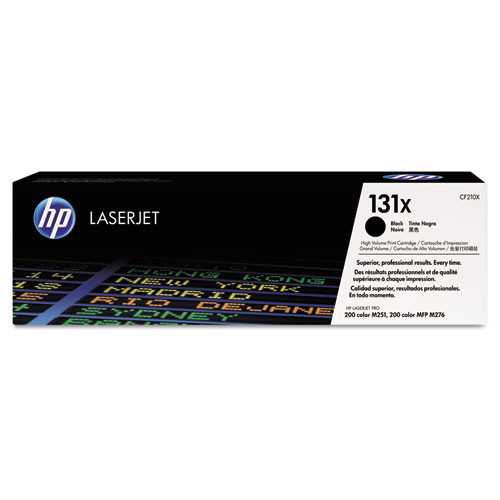 HP 131X, (CF210X) High-Yield Black Original LaserJet Toner Cartridge