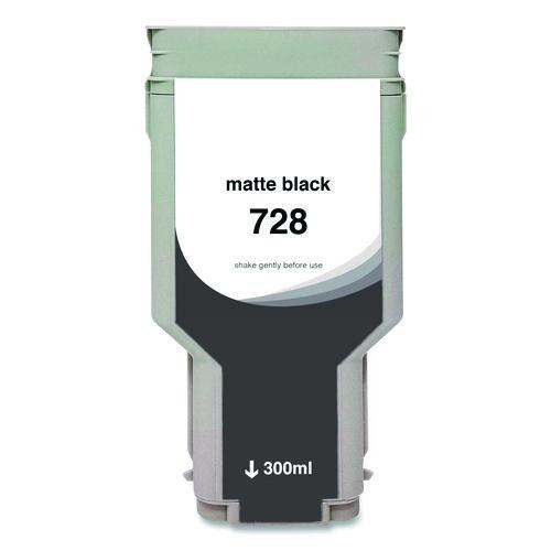 Compatible Matte Black Ink, Replacement for 728 (F9J68A), 300 mL
