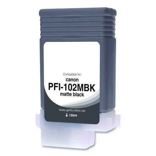 Compatible Matte Black Ink, Replacement for PFI-102 (0894B001), 130 mL