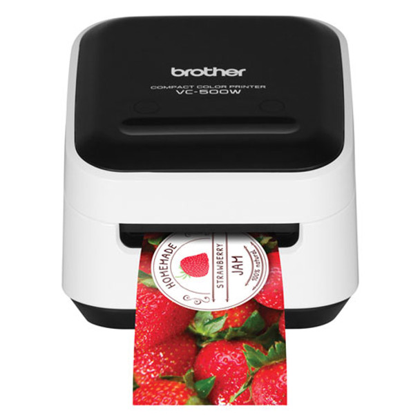 VC-500W Versatile Compact Color Label and Photo Printer with Wireless Networking, 7.5 mm/s Print Speed, 4.4 x 4.6 x 3.8