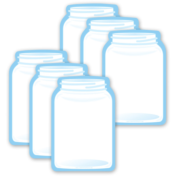 Creative Shapes Notepad, Jar, Large, Pack of 6