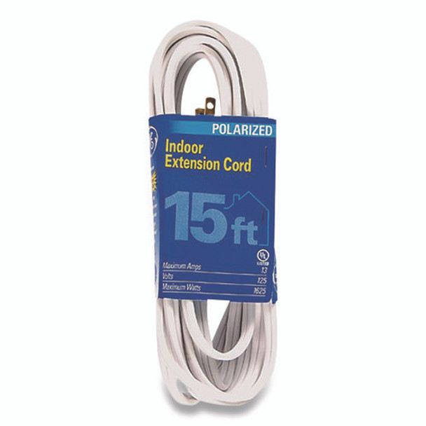 Indoor Extension Cord, 15 ft, 13 A, White Indoor Extension Cord, 15 ft, 13 A, White