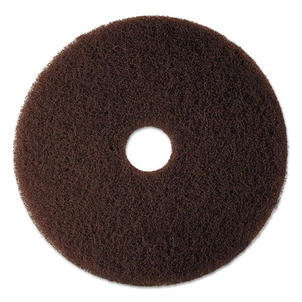 Low-Speed High Productivity Floor Pad 7100, 20" Diameter, Brown, 5/Carton