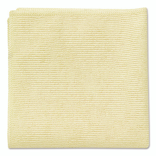 Microfiber Cleaning Cloths, 16 x 16, Yellow, 24/Pack