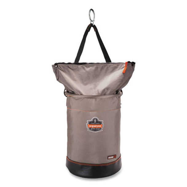 Arsenal 5973 Hoist Bucket Tool Bag with D-Rings and Zipper Top, 12.5 x 12.5 x 17, Gray Arsenal 5973 Hoist Bucket Tool Bag with D-Rings and Zipper Top, 12.5 x 12.5 x 17, Gray