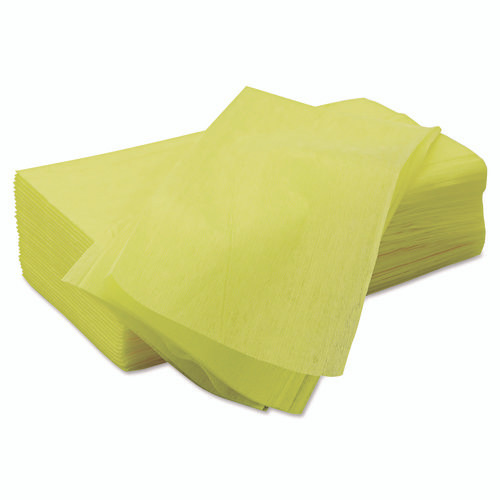 Masslinn Dust Cloths, 1-Ply, 24 x 24, Unscented, Yellow, 30/Bag, 5 Bags/Carton