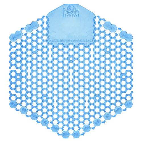 Wave 3D Urinal Deodorizer Screen, Cotton Blossom Scent, Blue, 10/Box