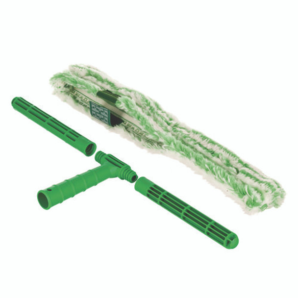 Monsoon Plus StripWasher Complete with Green Plastic Handle, Green/White Sleeve, 18" Wide Sleeve