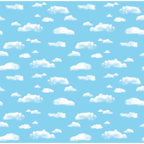 Bulletin Board Art Paper, Clouds, 48" x 50', 1 Roll Bulletin Board Art Paper, Clouds, 48" x 50', 1 Roll