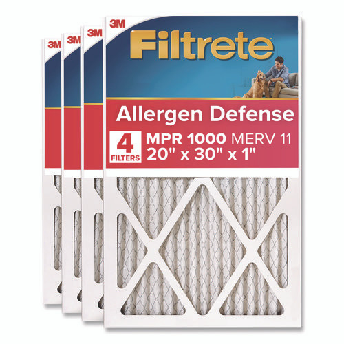 Allergen Defense Air Filter, 20 x 30, 4/Carton