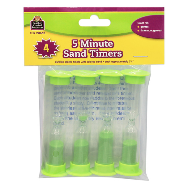 Sand Timers, Small, 5 Minute, 4 Per Pack, 6 Packs Sand Timers, Small, 5 Minute, 4 Per Pack, 6 Packs