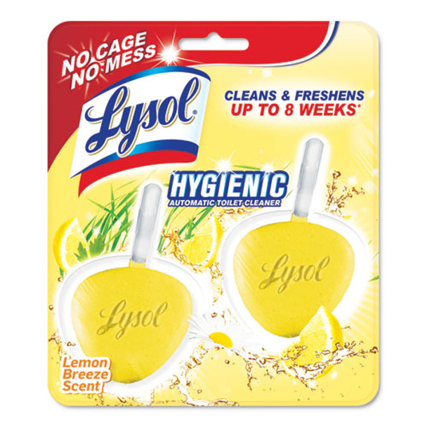 Hygienic Automatic Toilet Bowl Cleaner, Lemon Breeze, 2/Pack Hygienic Automatic Toilet Bowl Cleaner, Lemon Breeze, 2/Pack