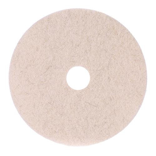 Natural Hog Hair Burnishing Floor Pads, 19" Diameter, Tan, 5/Carton
