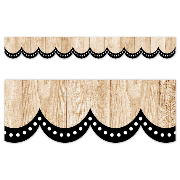 Core Decor Dotted Scallops on Wood EZ Border, 48 Feet Per Pack, 3 Packs Core Decor Dotted Scallops on Wood EZ Border, 48 Feet Per Pack, 3 Packs