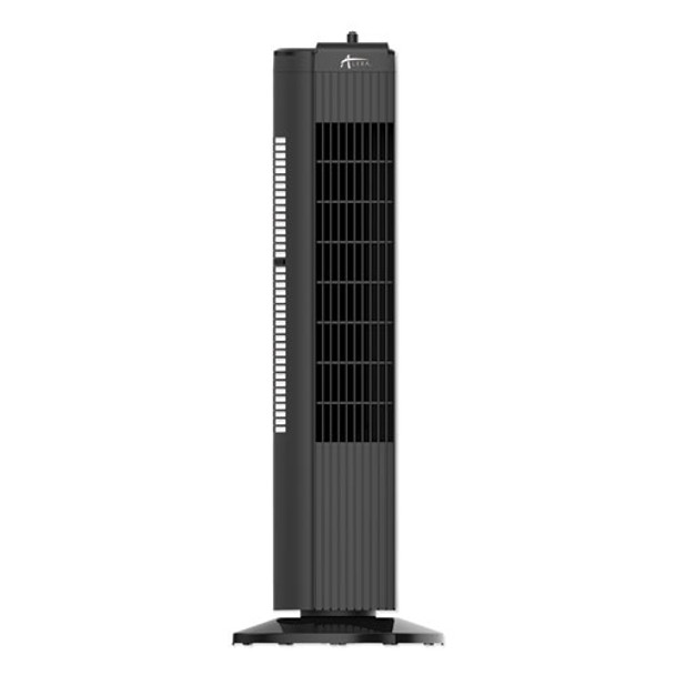 28" 3-Speed Tower Fan, Plastic, Black