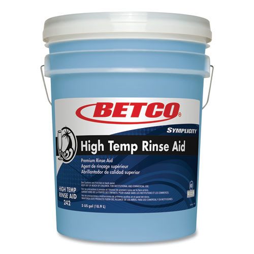 Symplicity High Temp Rinse Aid, 5 gal Pail