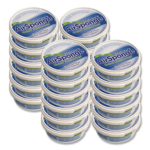 Sponge Odor Absorber, Neutral, 8 oz, Designer Cup, 24/Carton