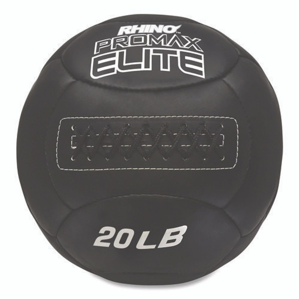 Rhino Promax Elite Medicine Ball, 20 lb, Black
