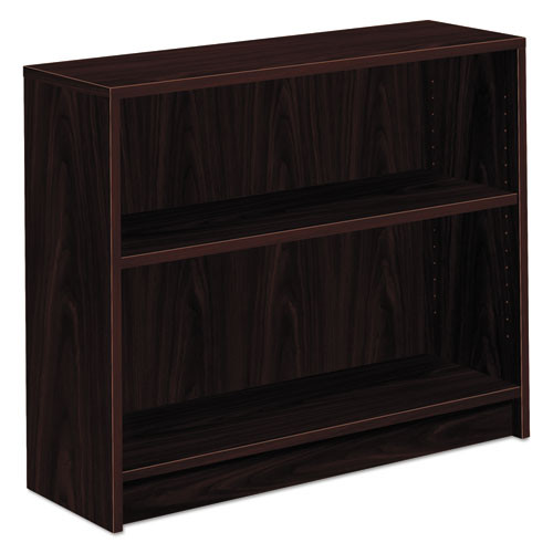 1870 Series Bookcase, Two-Shelf, 36w x 11.5d x 29.88h, Mahogany