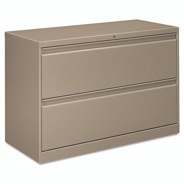 Flagship Lateral File, 2 Legal/Letter/A4/A5-Size File Drawers, Light Gray, 30" x 18" x 28"