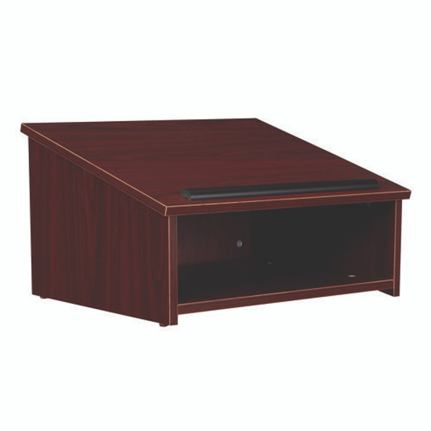 Tabletop Lectern, 23.75 x 19.88 x 13.75, Mahogany