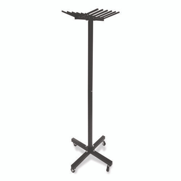 Portable Jump Rope Metal Rack, 23" x 23" x 65", Black