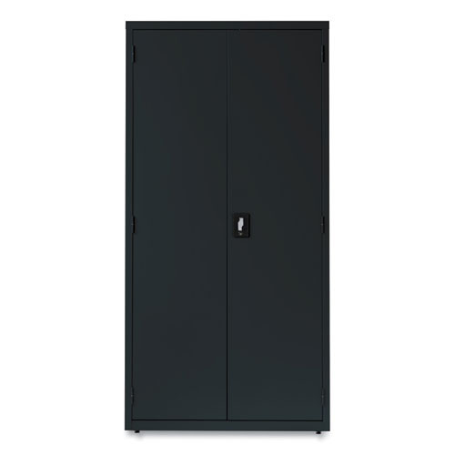 Economy Assembled Storage Cabinets, 5 Shelves, 36" x 18" x 72", Black