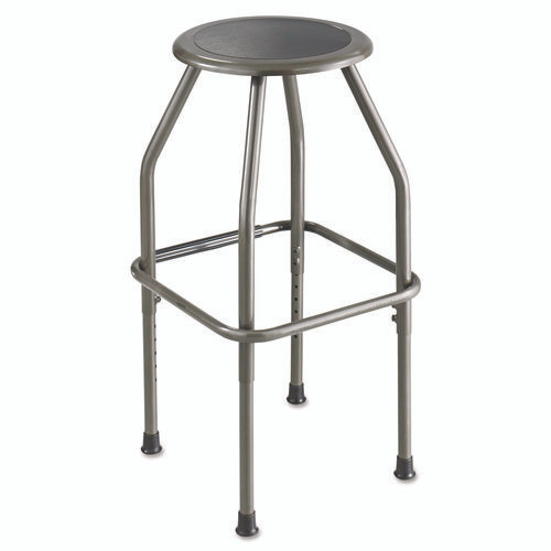 Diesel Industrial Stool with Stationary Seat, Backless, Supports Up to 250 lb, 22.5" to 29.5" Seat Height, Pewter