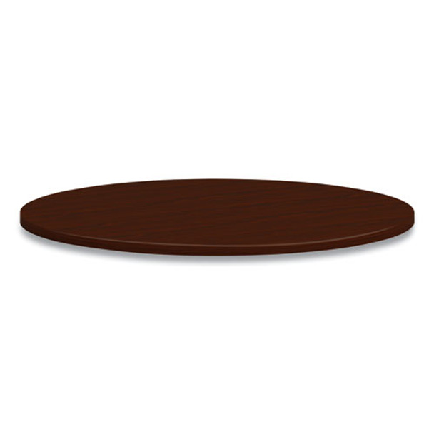 Mod Round Conference Table Top, 42" Diameter, Traditional Mahogany