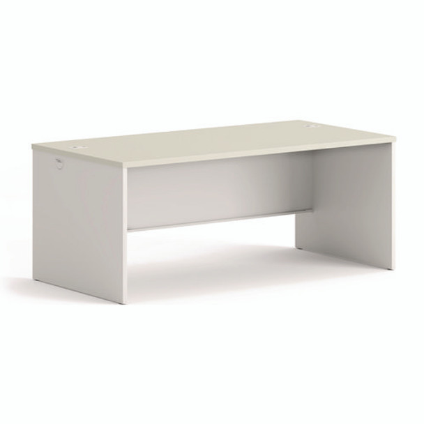38000 Series Desk Shell, 72" x 36" x 30", Light Gray/Silver