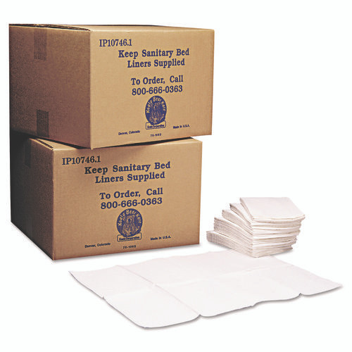 Baby Changing Station Sanitary Bed Liners, 13 x 19, White, 500/Carton