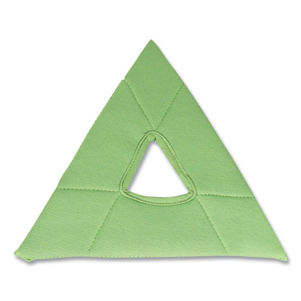 Glass Cleaning Pads, 10.25" x 9", Green, 5/Pack