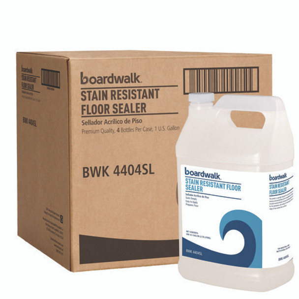 Stain Resistant Floor Sealer, Unscented, 1 gal Bottle, 4/Carton Stain Resistant Floor Sealer, Unscented, 1 gal Bottle, 4/Carton