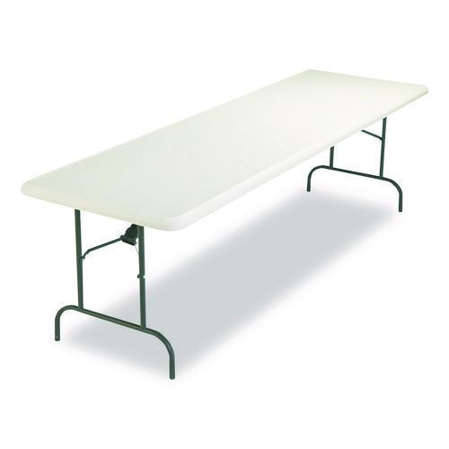 IndestrucTable Industrial Folding Table, Rectangular, 96" x 30" x 29", Platinum