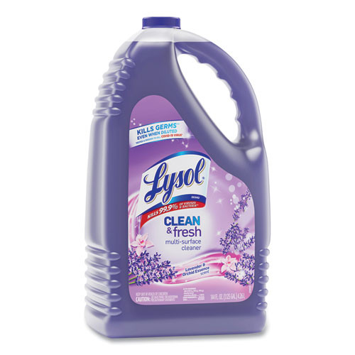 Clean and Fresh Multi-Surface Disinfectant Cleaner, Lavender and Orchid Essence, 144 oz Bottle