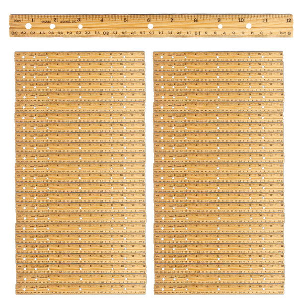 Economy Wood Ruler, Pack of 48