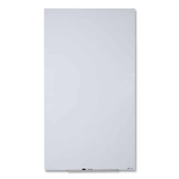 InvisaMount Vertical Magnetic Glass Dry-Erase Boards, 28" x 50", White Surface