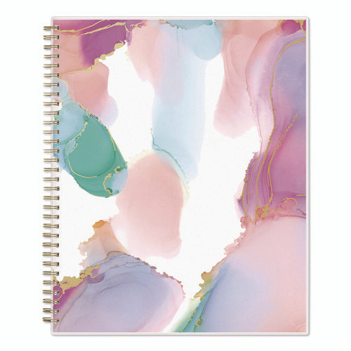 Ashley G Multicolor Smoke Academic Year Weekly/Monthly Planner, Abstract Artwork, 11 x 8.5, 12-Month: July 2024 to June 2025
