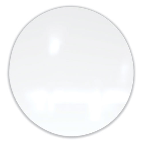 Coda Low Profile Circular Non-Magnetic Glassboard, 36" x 36", White Surface