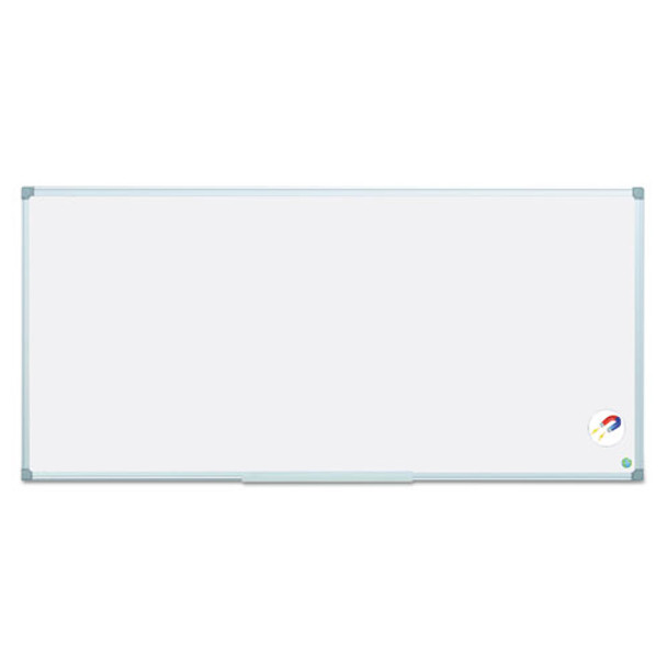 Earth Gold Ultra Magnetic Dry Erase Boards, 96" x 48", White Surface, Satin Aluminum Frame