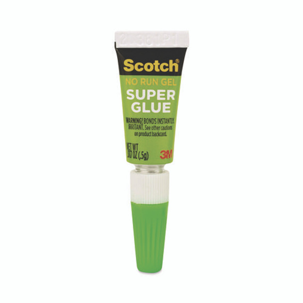 Single Use Super Glue No-Run Gel, 0.02 oz, Dries Clear, 4/Pack Single Use Super Glue No-Run Gel, 0.02 oz, Dries Clear, 4/Pack