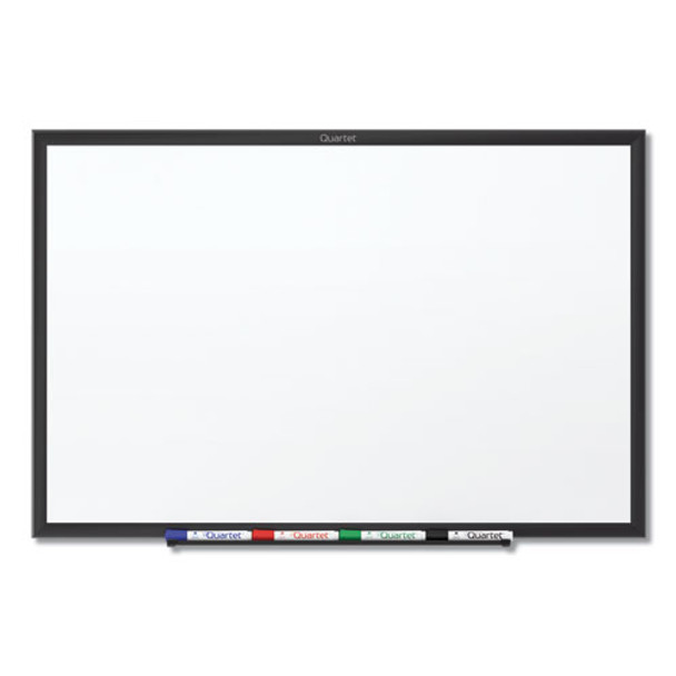 Classic Series Total Erase Dry Erase Boards, 72" x 48", White Surface, Black Aluminum Frame