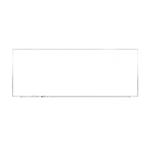 M1 Porcelain Magnetic Whiteboard, 87.91" x 48.5", White Surface, Satin Aluminum Frame