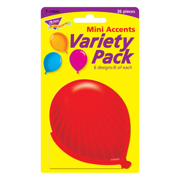 Party Balloons Mini Accents Variety Pack, 36 Per Pack, 6 Packs Party Balloons Mini Accents Variety Pack, 36 Per Pack, 6 Packs