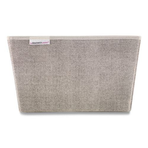 Storage Tote, Medium, 7.5" x 10.8" x 13", Tan