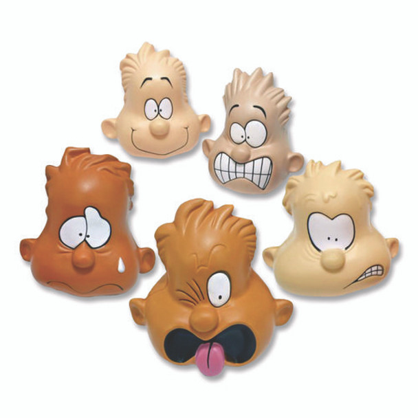 Feeling Heads Expression Set, Assorted Colors, 5/Set, 10 Sets/Carton