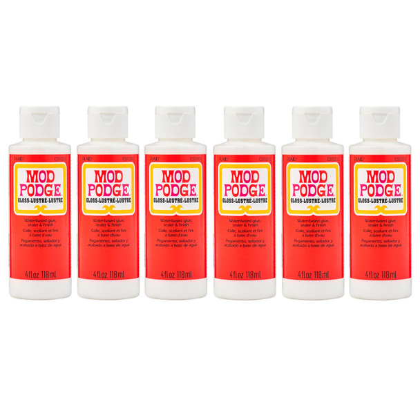 Decoupage Glue, Gloss, 4oz., Pack of 6